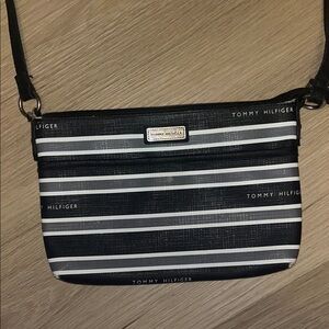 Tommy Hilfiger Black and White Crossbody Bag FLAWS SHOWN